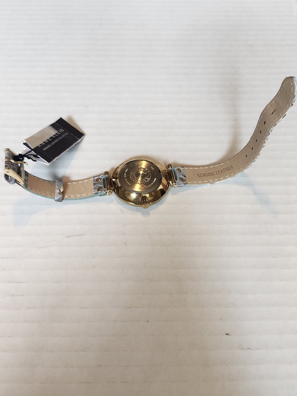Anne Klein Women's Gold-tone Watch with MERMAID Snake-Embossed Strap - Picture 12 of 14